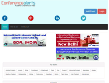 Tablet Screenshot of conferencealerts.info