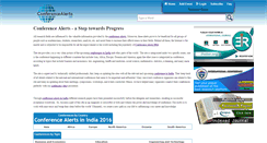 Desktop Screenshot of conferencealerts.net